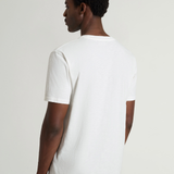 T-Shirt in puro cotone con logo CFWOTE2010MRUT5334 8270 WOOLRICH Arctic white 