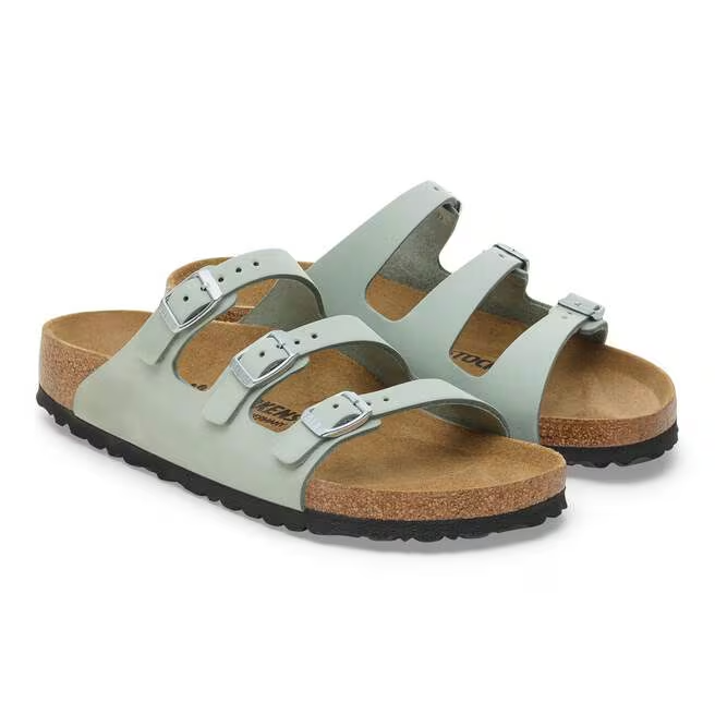 Ciabatta in pelle FLORIDA 1030319 PURE SAGE BIRKENSTOCK Pure sage 