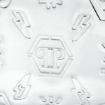 Portacarte in pelle specchiata MVG0513 PLE010N 70 PHILIPP PLEIN Silver 