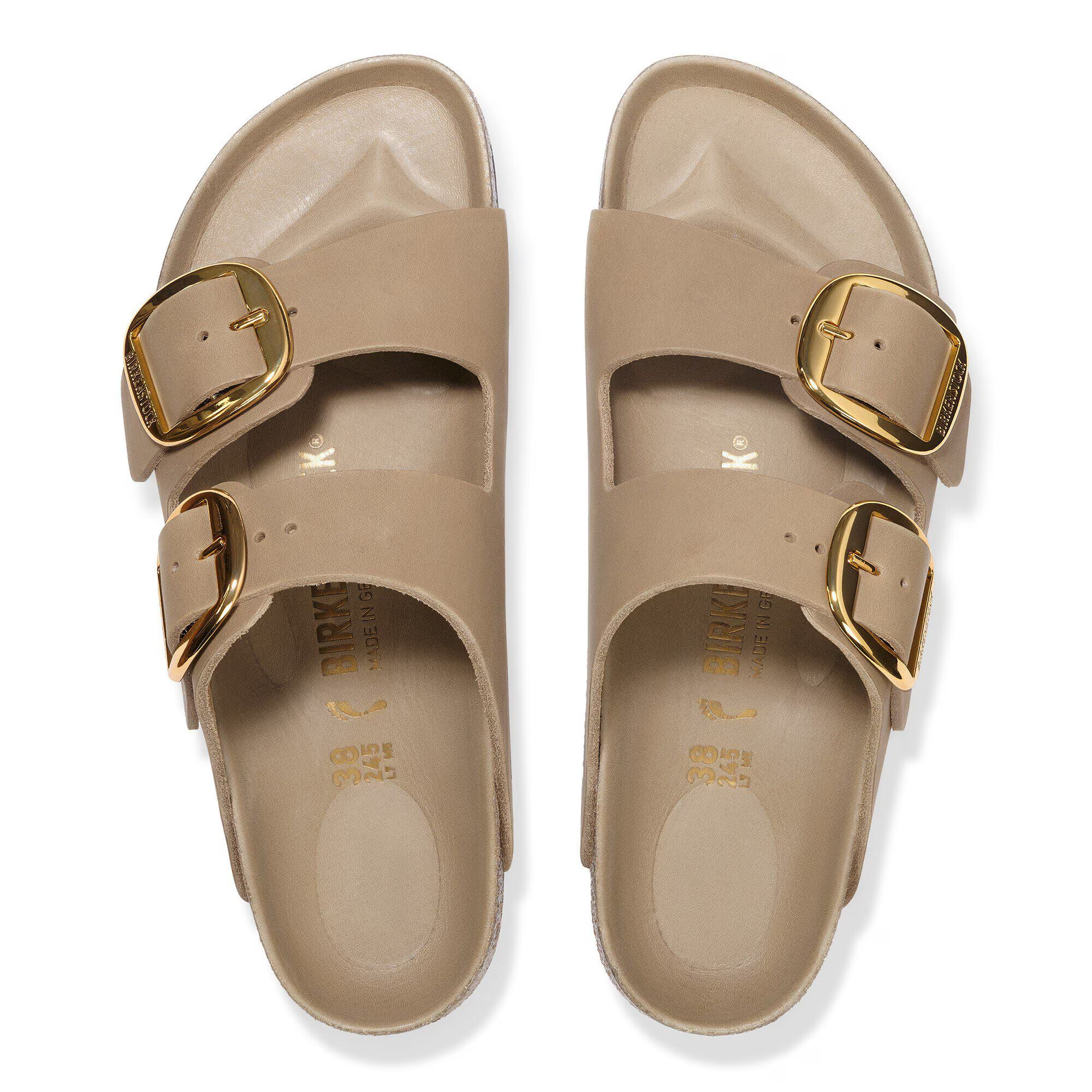 Ciabatta in pelle ARIZONA BIG BUCKLE 1030395 TABACCO BROWN BIRKENSTOCK Tabacco brown 
