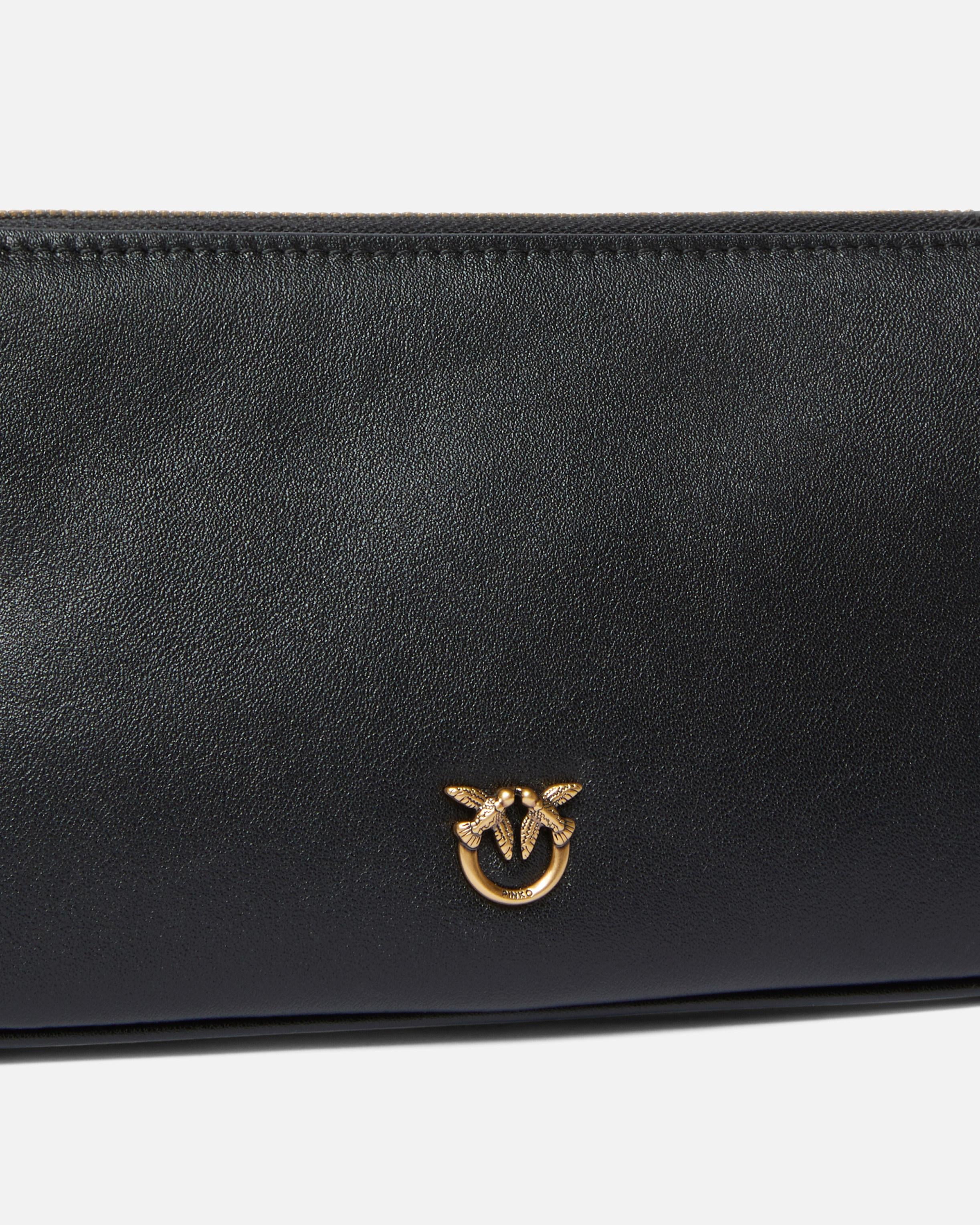 Borsa a tracolla in pelle 105069A0QO Z99Q PINKO Nero-antigue 
