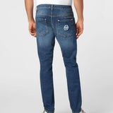 Jeans slim fit stone washed MDT4011 PDE004N 02 08HS PHILIPP PLEIN Blue shark 