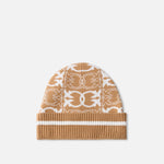 Cappello con logo jacquard 105991A2YO MZ2 PINKO Cammello/bianco 