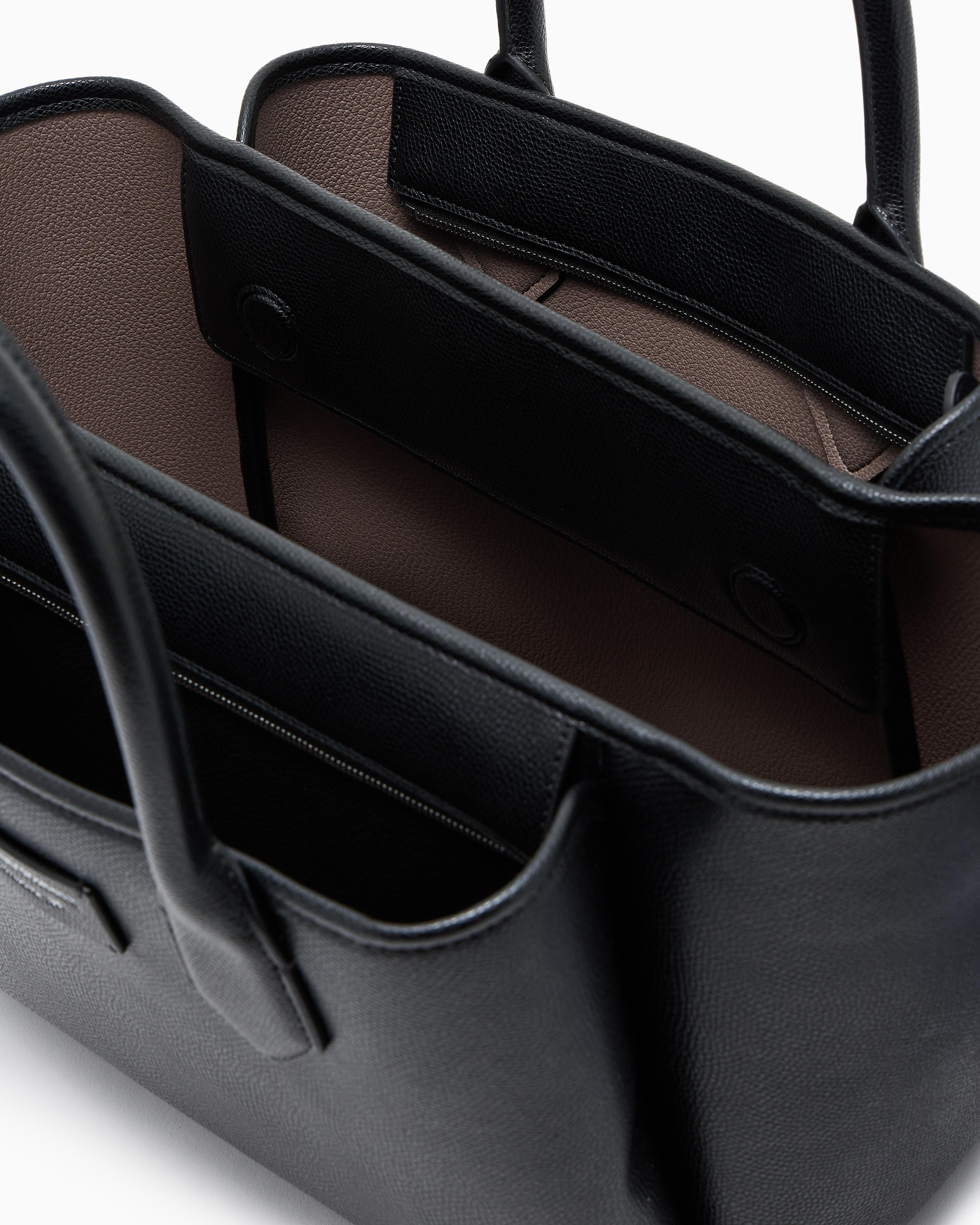Borsa in ecopelle EW0002329 AF17799 MC149 EMPORIO ARMANI Nero/taupe 
