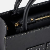 Tote piccola con impunture a contrasto BS08A51E2 110 ELISABETTA FRANCHI Nero 