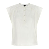 Blusa smanicata 107004A2LD Z05 PINKO Bianco-biancaneve 
