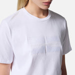 T-shirt in jersey con logo ricamato e strass MA00251E2 270 ELISABETTA FRANCHI Gesso 
