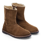 Stivale in suede con interno in shearling UPPSALA ZIP SHEARLING 1030218 DARK TEA BIRKENSTOCK Dark tea 