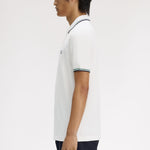 Polo manica corta M3600 02C FRED PERRY Snowwht/sgrn/nvy 