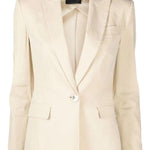 Giacca con revere a lancia 100987A0IM C28 PINKO Beige 