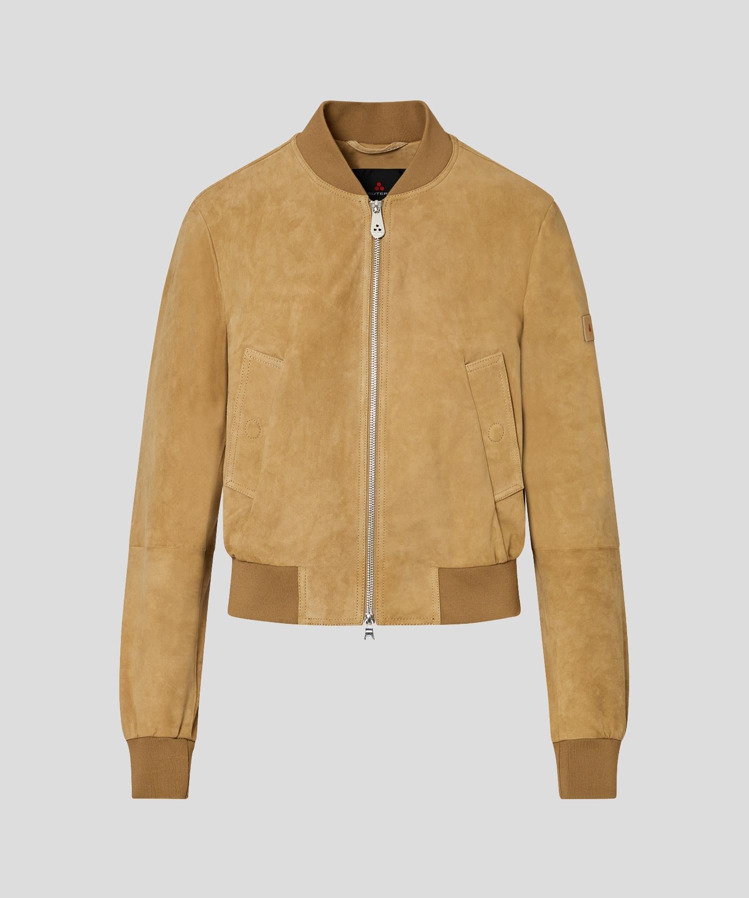 Biker in suede PED5568 99012407 794 PEUTEREY Beige 