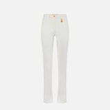 Jeans skinny con lucchetto gioiello PJ29I61E1 360 ELISABETTA FRANCHI Avorio 