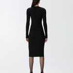 Maglia girocollo in cannetè di lana 104020A15S Z99 PINKO Nero 