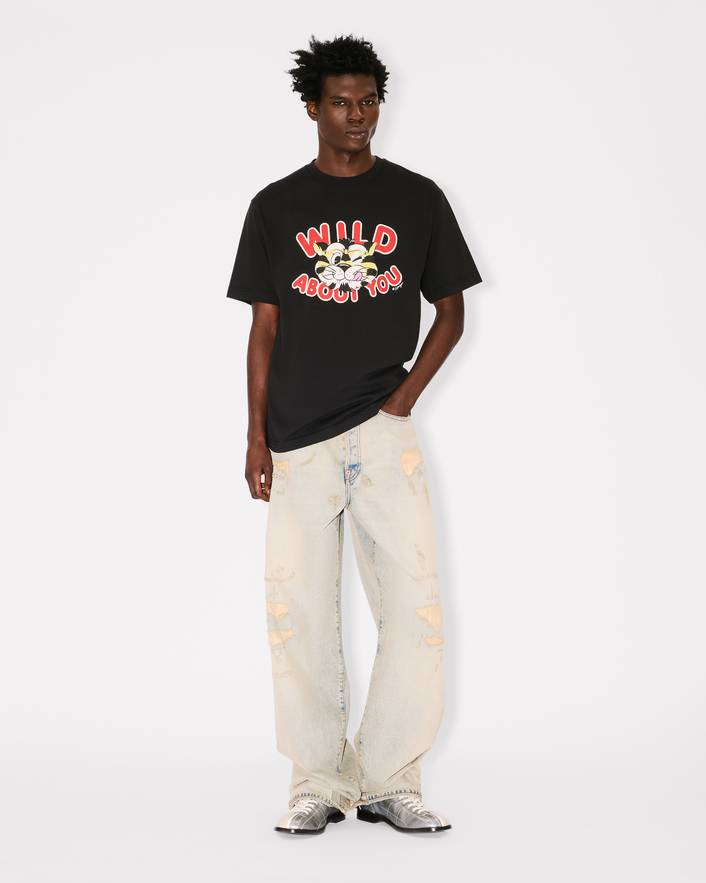 T-Shirt in cotone FG55TS2064SG 99J KENZO Black 