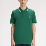 Polo manica corta M3600 81B FRED PERRY Sptgrn/ltic/ltic 