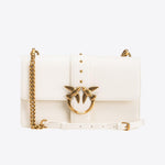 Borsa in pelle con tracolla 100053A0F1 Z14Q PINKO Avorio 