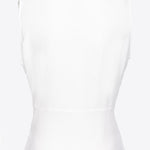 Top scollo a V in crèpe 1015868889 Z05 PINKO White 