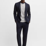Giacca in seersucker elasticizzato 50540784 10271182 01 404 BOSS Dark blue 