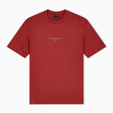 T-shirt in jersey misto lyocell con logo effetto 3D EM002838 AF10761 U5035 EMPORIO ARMANI Red ochre 