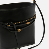 Borsa a secchiello in pelle 106339A0QO Z99Q PINKO Nero-antique gold 