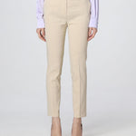 Pantalone dritto in punto stoffa 100155A0IM C28 PINKO Beige 