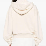 Felpa zippata con cappuccio 105509A2RB C03 PINKO Beige g. maroso 