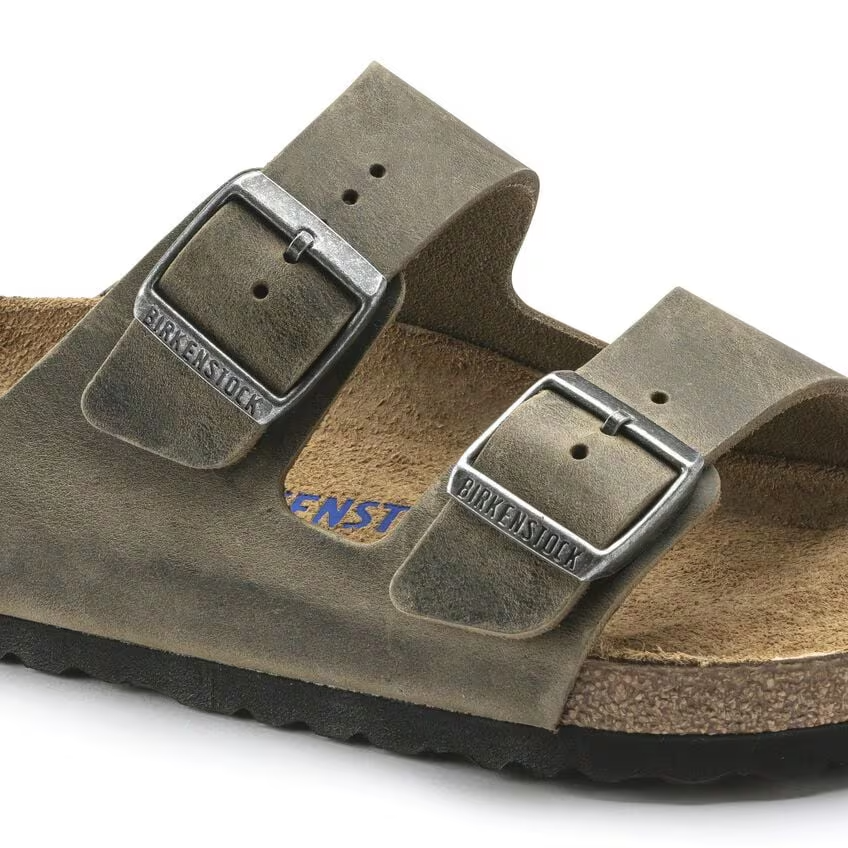 Ciabatta in pelle oliata ARIZONA 1027039 FADED KHAKI BIRKENSTOCK Faded khaki 
