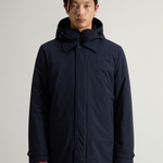 Giaccone con cappuccio CFWOOU0928MRUT3339 3989 WOOLRICH Melton blue 