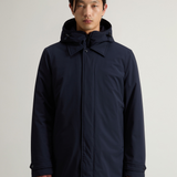 Giaccone con cappuccio CFWOOU0928MRUT3339 3989 WOOLRICH Melton blue 