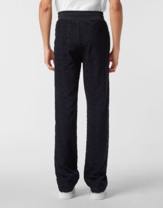 Pantaloni con motivo jacquard MJT2658 PTE021N 24 PHILIPP PLEIN Navy 