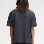T-Shirt oversize manica corta M2474 297 FRED PERRY Anchor grey 