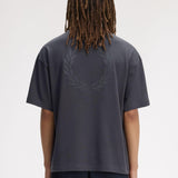 T-Shirt oversize manica corta M2474 297 FRED PERRY Anchor grey 
