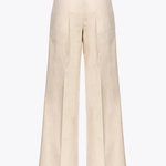 Pantaloni Wide-leg in tessuto cavallery 102205A1OA Q25 PINKO Beige 