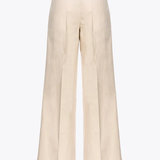 Pantaloni Wide-leg in tessuto cavallery 102205A1OA Q25 PINKO Beige 