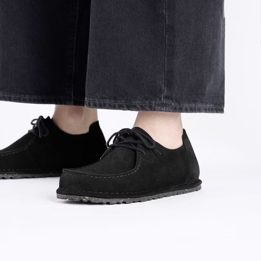 Scarpa allacciata in suede UTTI LACE 1028740 BLACK BIRKENSTOCK Black 