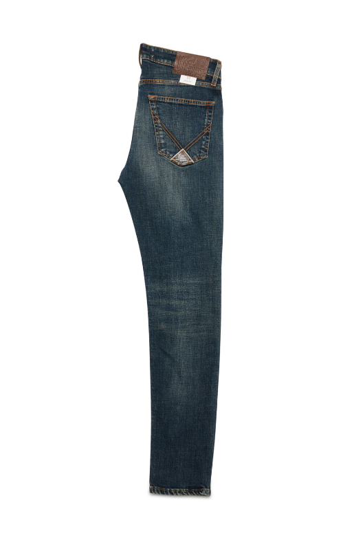 Jeans lavaggio effetto used RRU075 D700 3000 0999 ROY ROGER'S Denim 