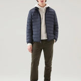 Pantaloni chino in cotone tinto in capo CFWOTR0138MRUT3343 614 WOOLRICH Dark green 