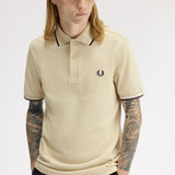 Polo manica corta M3600 12B FRED PERRY Oatm/snwh/anchgr 