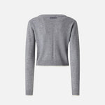 Cardigan con scollo a V 105447A2Q9 II2 PINKO Grigio monumento 