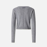 Cardigan con scollo a V 105447A2Q9 II2 PINKO Grigio monumento 