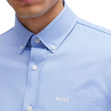 Camicia regular fit con botton down al collo 50469378 10239284 01 450 BOSS Light pastel blue 
