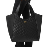 Borsa in pelle 104536A2AO Z99Q PINKO Nero-antique gold 