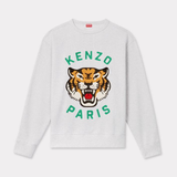 Felpa girocollo con ricamo FE68SW1064MF 93A KENZO Grigio melange 