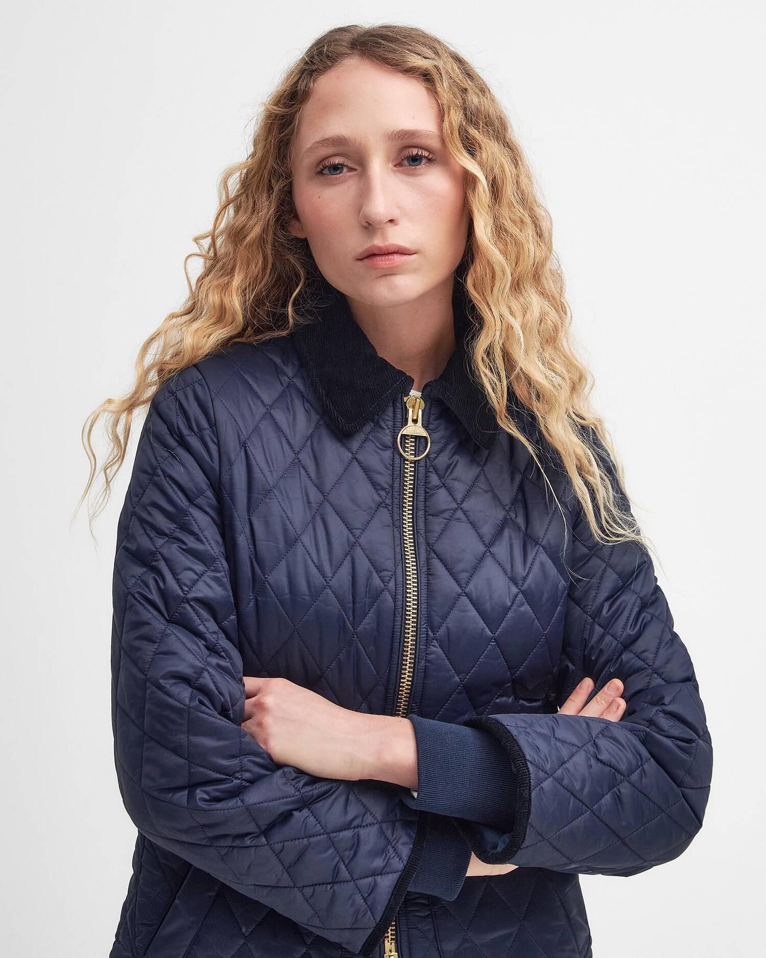 Giacca trapuntata dalla vestibilità aderente LQU1765 LQU NY71 BARBOUR Blue 