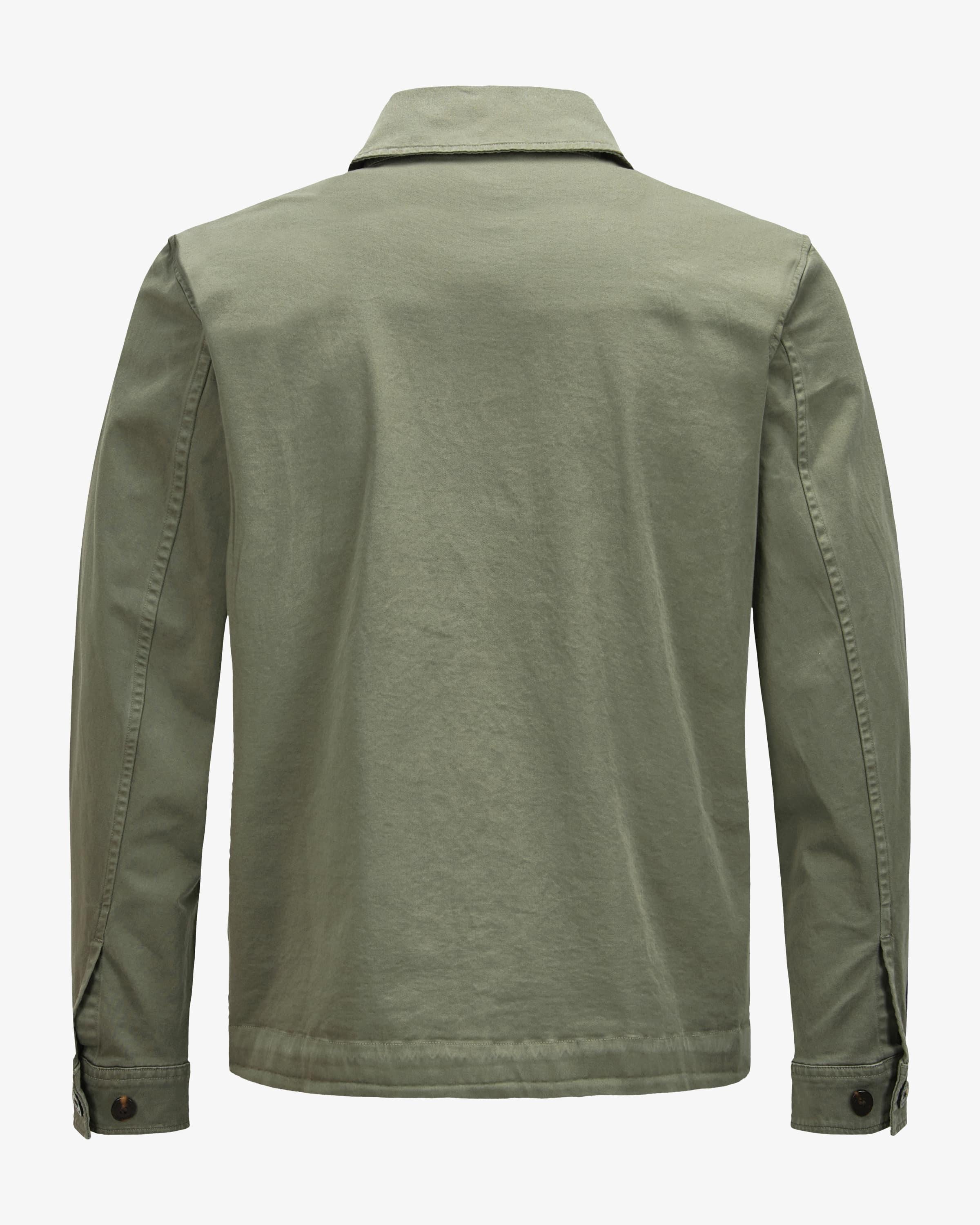 Giacca camicia in cotone CFWOOS2042MRUT5262 6667 WOOLRICH Smokey olive 