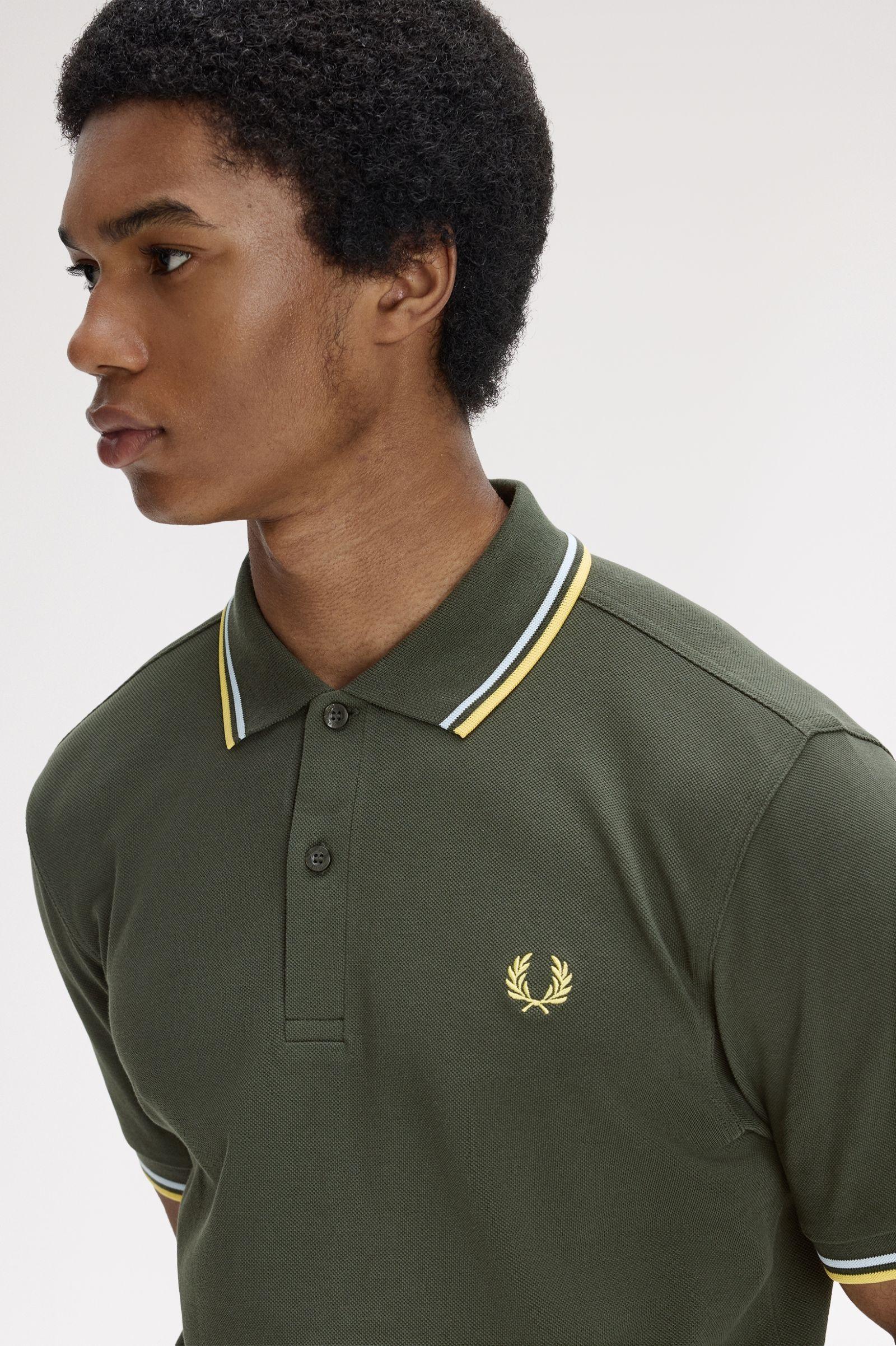 Polo manica corta M3600 05B FRED PERRY Hntngr/lgic/lmnb 