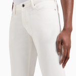 Pantaloni slim fit in twill stretch 8N1J06 1NJ9Z 0101 EMPORIO ARMANI Bianco caldo 
