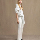 Pantalone in lino PED5098 99010143 726 PEUTEREY White 