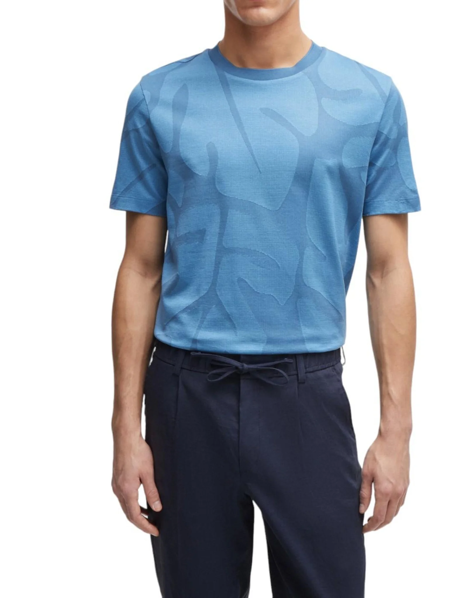 T-Shirt manica corta 50511843 10259960 01 459 BOSS Light pastel blue 