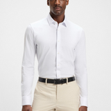 Camicia in jersey 50474283 10239269 01 100 BOSS White 